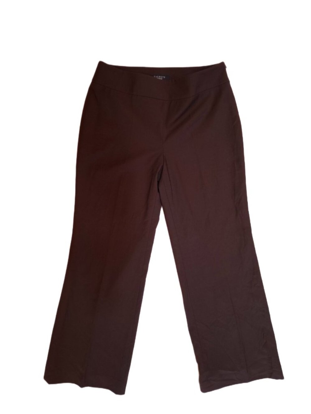 Talbots Wide Leg Wool Brown Pants Classic Preppy Size 10P